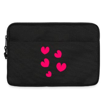 NOËL. ANNEE. ANNIVERSAIRE. RETRAITE. FÊTE. COEUR. - Sacoche pour ordinateur portable 13 pouces - noir - Devant
