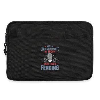 Kleiner Fechter - Laptoptasche 13" - Schwarz - Vorne