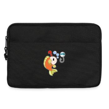Pêcheur à la ligne Hameçon Pêche - Sacoche pour ordinateur portable 13 pouces - noir - Devant