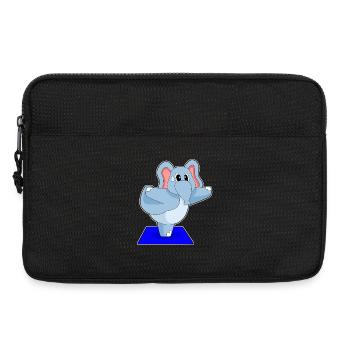 Elephant Yoga Fitness Gymnastics - Laptop bag 13" - black - Front