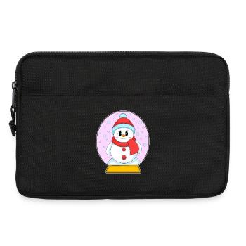 Schneemann Weihnachten Winter - Laptoptasche 13" - Schwarz - Vorne