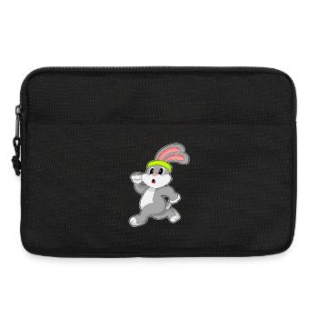 Lapin, Joggeur, Jogging, Sport - Sacoche pour ordinateur portable 13 pouces - noir - Devant