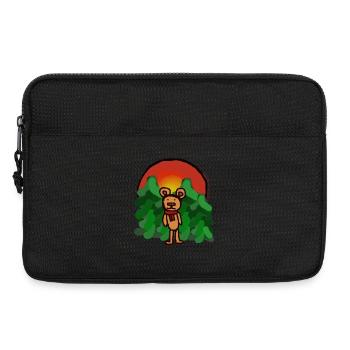 forest dweller, fairy tale, bear, alone, loneliness, forest - Laptop bag 13" - black - Front
