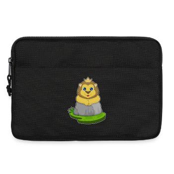 Lion Crown - Laptop bag 13" - black - Front
