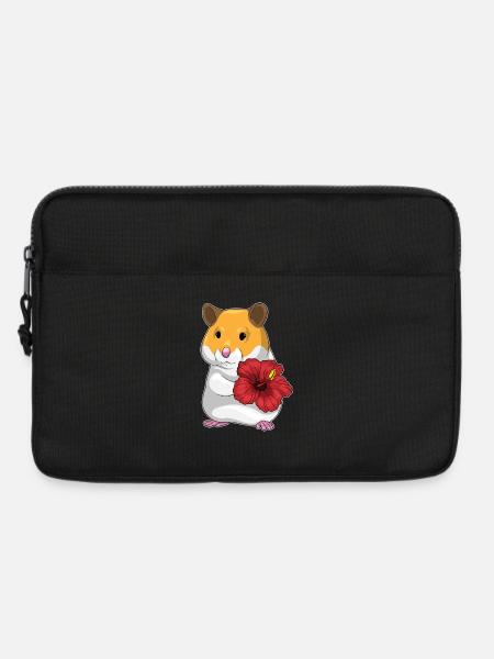 Hamster Hibiskus  - Laptoptasche 13" - Schwarz