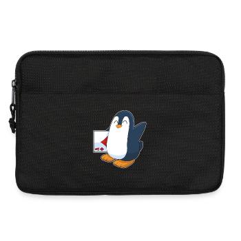 Jeu de cartes de poker Penguin Poker - Sacoche pour ordinateur portable 13 pouces - noir - Devant