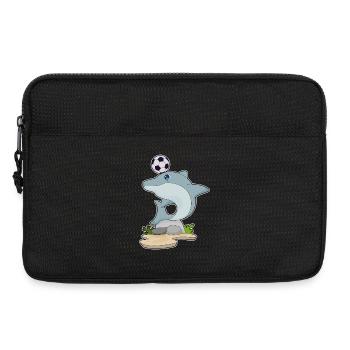 Dolphin Soccer Joueur De Football - Sacoche pour ordinateur portable 13 pouces - noir - Devant