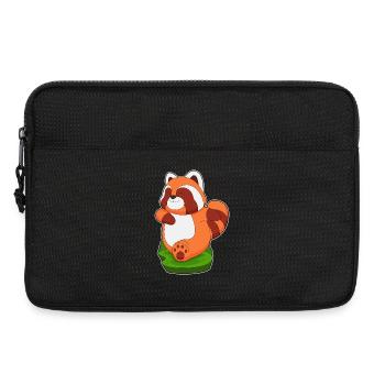 Roter Panda Jogger Joggen Sport - Laptoptasche 13" - Schwarz - Vorne