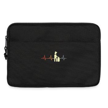 Cooking Stick Figure Heart Palpitations - Laptop bag 13" - black - Front