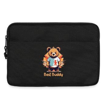 Ours en peluche mon meilleur copain - Sacoche pour ordinateur portable 13 pouces - noir - Devant