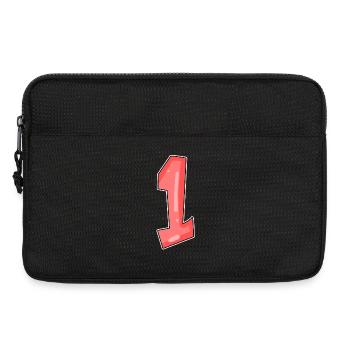 1 red - Laptop bag 13" - black - Front