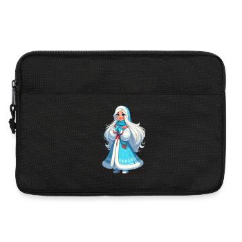 Ded Moroz Snegurotschka russischer Weihnachtsmann - Laptoptasche 13" - Schwarz - Vorne
