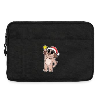 Dog Christmas - Laptop bag 13" - black - Front