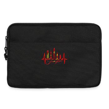 Shanghai Skyline Herzschlag China I Love Schanghai - Laptoptasche 13" - Schwarz - Vorne
