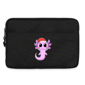 Axolotl Noël - Sacoche pour ordinateur portable 13 pouces - noir - Devant