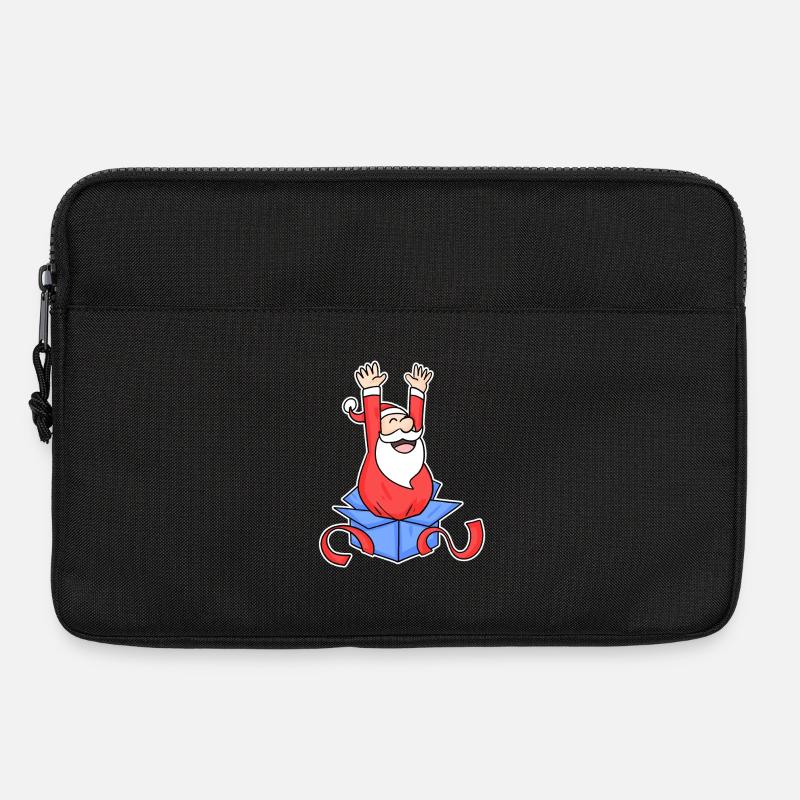 Weihnachtsmann Überraschung - Laptoptasche 13" - Schwarz