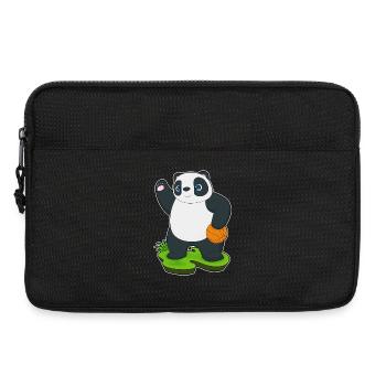 Panda Basketball Player Basketball - Laptop bag 13" - black - Front