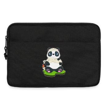 Panda Mumie Kerze - Laptoptasche 13" - Schwarz - Vorne