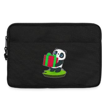 Forfait Noël Panda - Sacoche pour ordinateur portable 13 pouces - noir - Devant