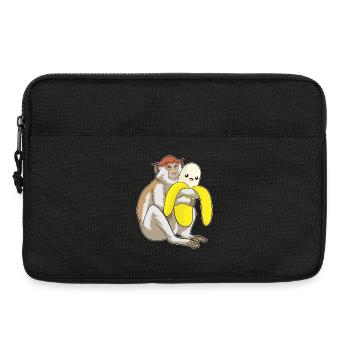 Singe Banane - Sacoche pour ordinateur portable 13 pouces - noir - Devant