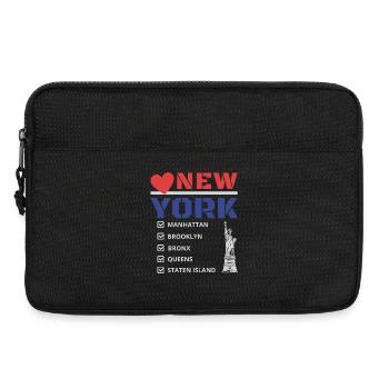 New York City Five Boroughs J'aime New York Bronx - Sacoche pour ordinateur portable 13 pouces - noir - Devant