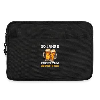 30 Geburtstag Biertrinker Bierliebhaber Bier - Laptoptasche 13" - Schwarz - Vorne