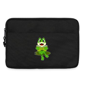 Frog Nerd Book - Laptop bag 13" - black - Front