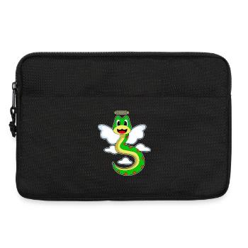 Schlange Engelsflügel - Laptoptasche 13" - Schwarz - Vorne