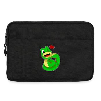 Funny Snake - Laptop bag 13" - black - Front