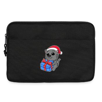 Cat Christmas - Laptop bag 13" - black - Front