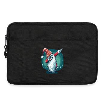 Dabbing Gnome de Noël - Sacoche pour ordinateur portable 13 pouces - noir - Devant