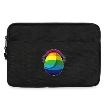 Osterei Ostern Regenbogen Musik - Laptoptasche 13" - Schwarz - Vorne