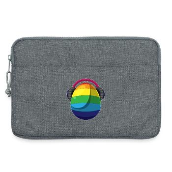Osterei Ostern Regenbogen Musik - Laptoptasche 13" - Grau meliert - Vorne