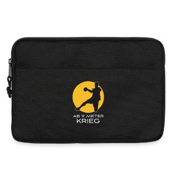 Handball Ab 9 Meter Krieg Handballer Geschenk - Laptoptasche 13" - Schwarz - Vorne