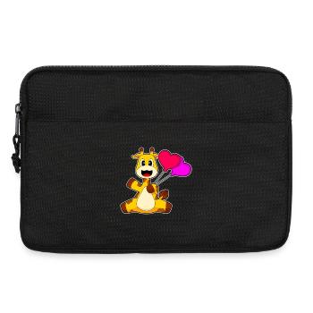 Giraffe Balloon - Laptop bag 13" - black - Front