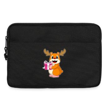 Forfait de Noël hamster - Sacoche pour ordinateur portable 13 pouces - noir - Devant