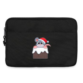 Chapeau de Noël de Souris - Sacoche pour ordinateur portable 13 pouces - noir - Devant