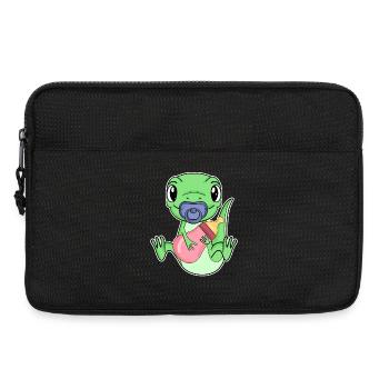 Baby Echse Motiv - Laptoptasche 13" - Schwarz - Vorne