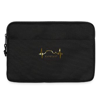 Cape Town Skyline Heartbeat South Africa Table Mountain - Laptop bag 13" - black - Front