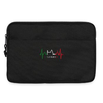 Florence Skyline Italy Heartbeat I Love Firenze - Laptop bag 13" - black - Front