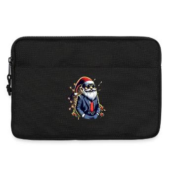 Chef Wichtel Gnome mit Lichterkette - Laptoptasche 13" - Schwarz - Vorne
