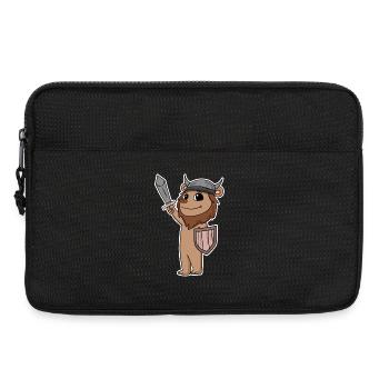 Viking Motif Lion - Sacoche pour ordinateur portable 13 pouces - noir - Devant