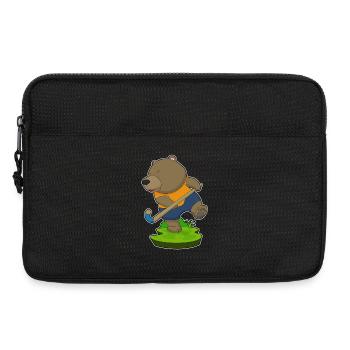Hockey sur gazon Bear Stick - Sacoche pour ordinateur portable 13 pouces - noir - Devant