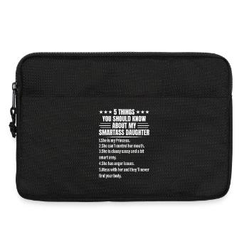 5Dinge, die Sie über Smartass Daughter wissen sollten - Laptoptasche 13" - Schwarz - Vorne