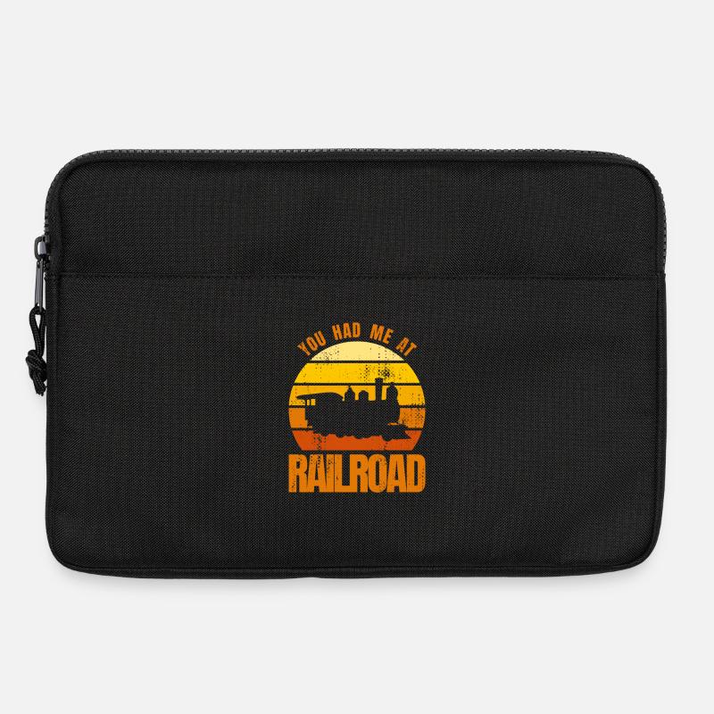 Lustiges Eisenbahner Zitat - Laptoptasche 13" - Schwarz