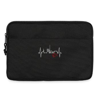 Zurich Skyline Heartbeat Suisse Amour Amour Zurich - Sacoche pour ordinateur portable 13 pouces - noir - Devant