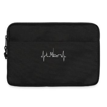 Zurich Skyline Heartbeat Suisse Amour Amour Zurich - Sacoche pour ordinateur portable 13 pouces - noir - Devant