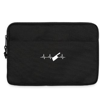 Cleaver heartbeat - Laptop bag 13" - black - Front