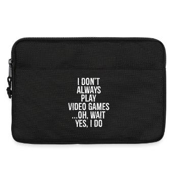 Ich spiele nicht immer Videospiele, oh warte, ja, das tue ich - Laptoptasche 13" - Schwarz - Vorne