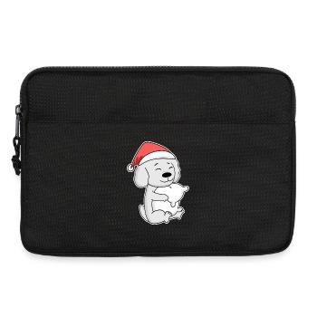 Malteser Hund Tier Weihnachten - Laptoptasche 13" - Schwarz - Vorne